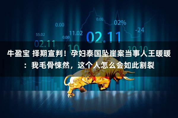 牛盈宝 择期宣判！孕妇泰国坠崖案当事人王暖暖：我毛骨悚然，这个人怎么会如此割裂