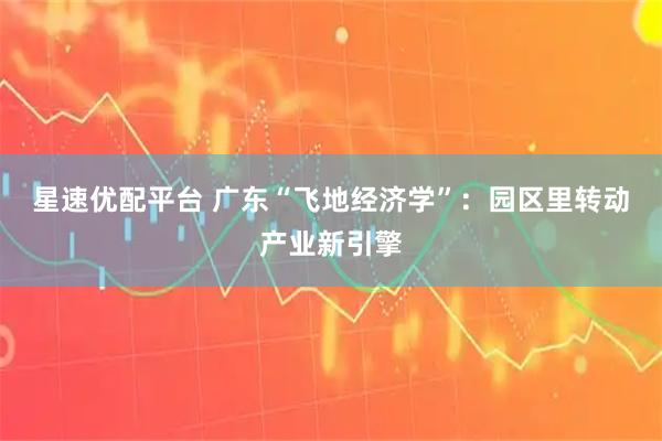 星速优配平台 广东“飞地经济学”：园区里转动产业新引擎
