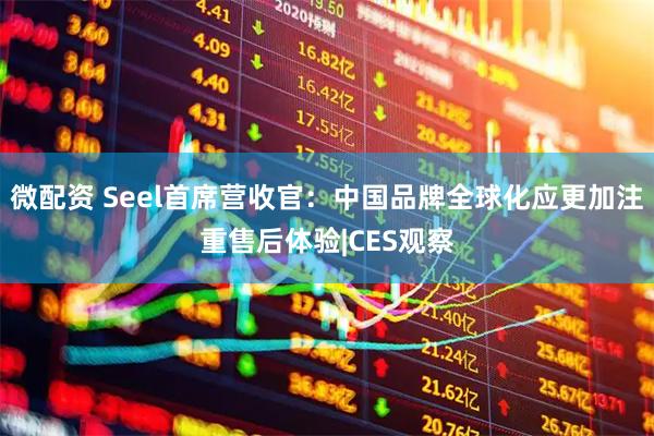 微配资 Seel首席营收官：中国品牌全球化应更加注重售后体验|CES观察